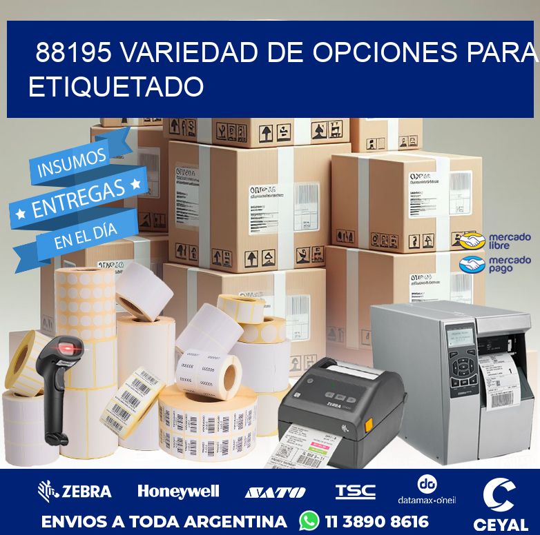 88195 VARIEDAD DE OPCIONES PARA ETIQUETADO