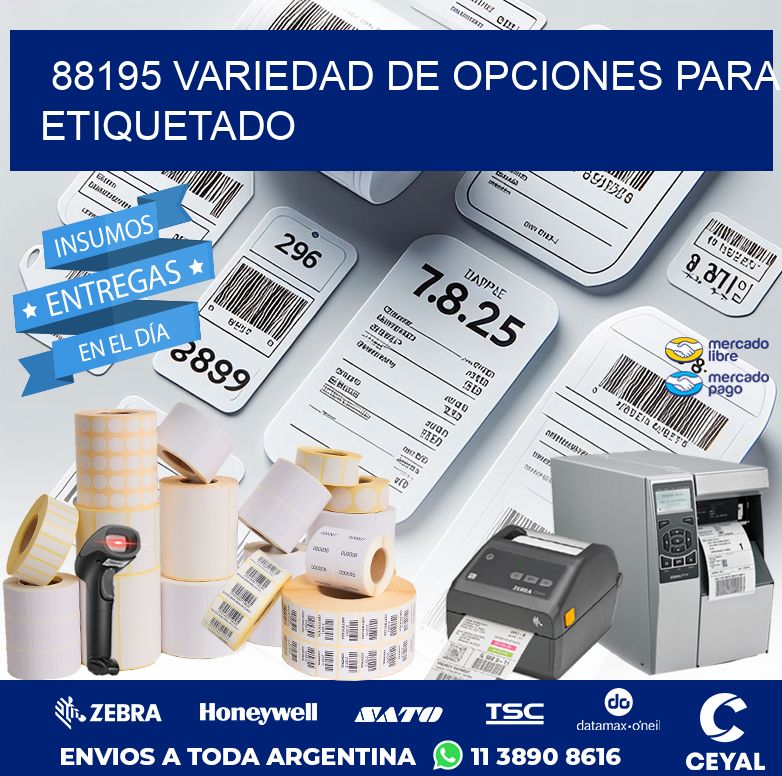 88195 VARIEDAD DE OPCIONES PARA ETIQUETADO
