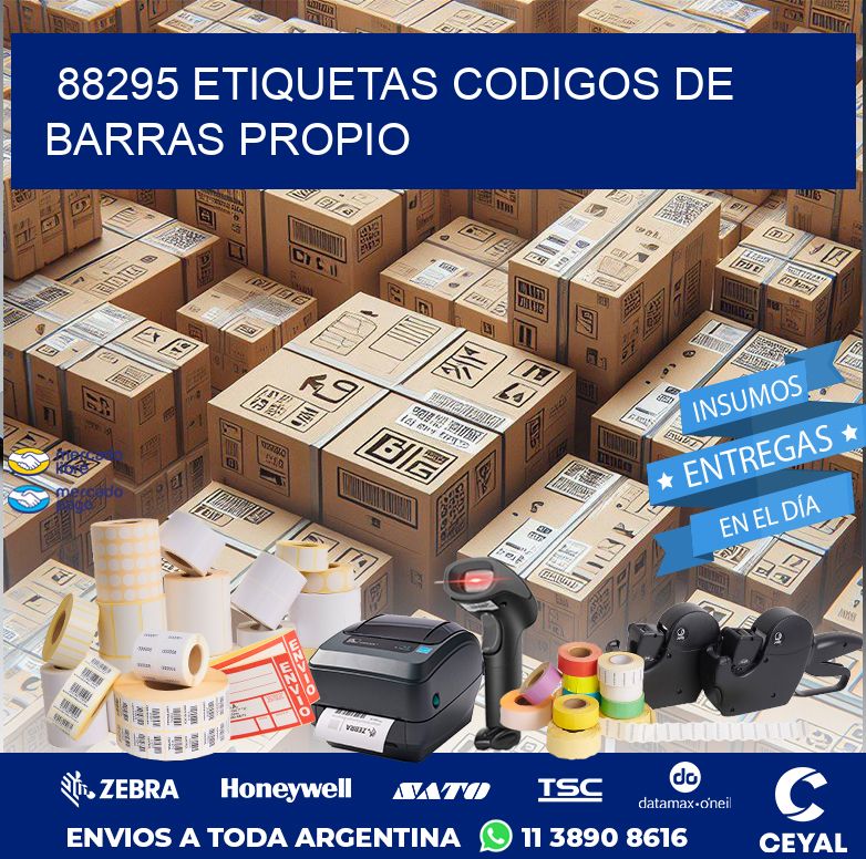 88295 ETIQUETAS CODIGOS DE BARRAS PROPIO