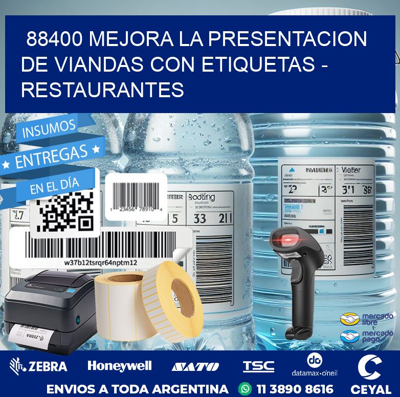 88400 MEJORA LA PRESENTACION DE VIANDAS CON ETIQUETAS - RESTAURANTES
