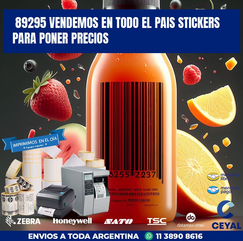 89295 VENDEMOS EN TODO EL PAIS STICKERS PARA PONER PRECIOS