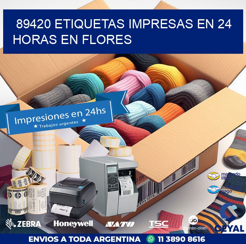 89420 ETIQUETAS IMPRESAS EN 24 HORAS EN FLORES