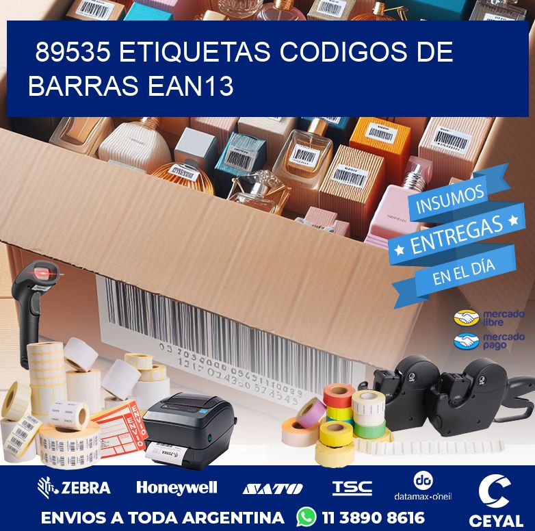 89535 ETIQUETAS CODIGOS DE BARRAS EAN13