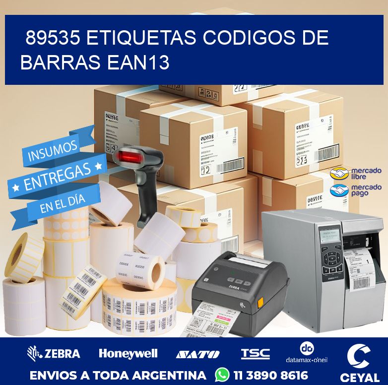 89535 ETIQUETAS CODIGOS DE BARRAS EAN13