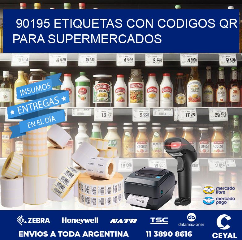 90195 ETIQUETAS CON CODIGOS QR PARA SUPERMERCADOS