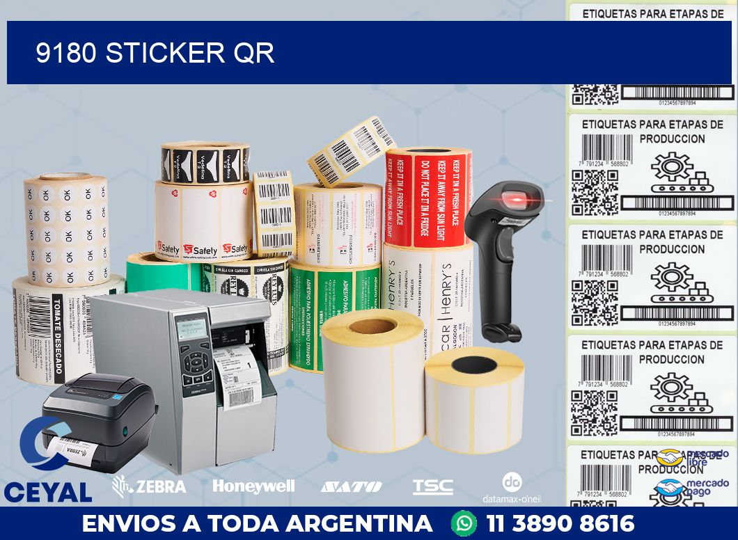 9180 STICKER QR