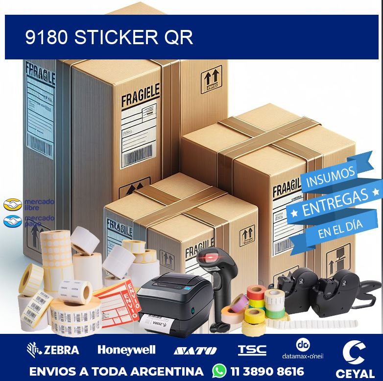 9180 STICKER QR