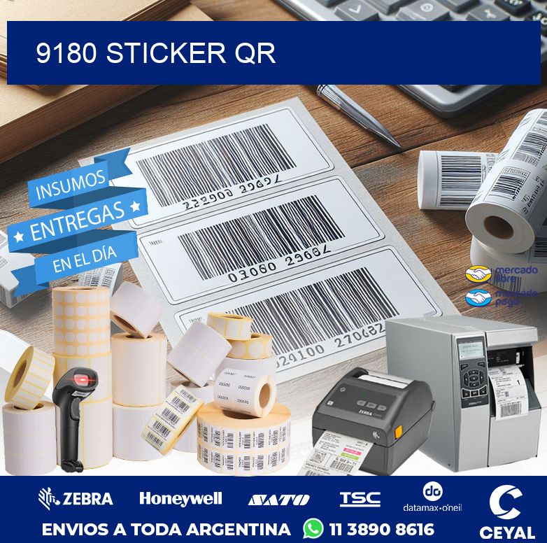 9180 STICKER QR