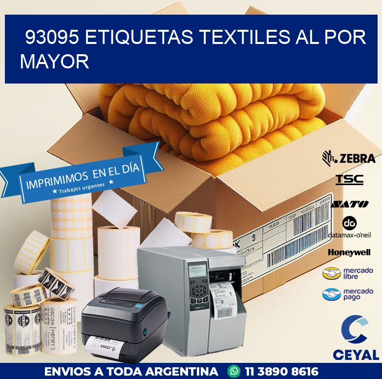 93095 ETIQUETAS TEXTILES AL POR MAYOR