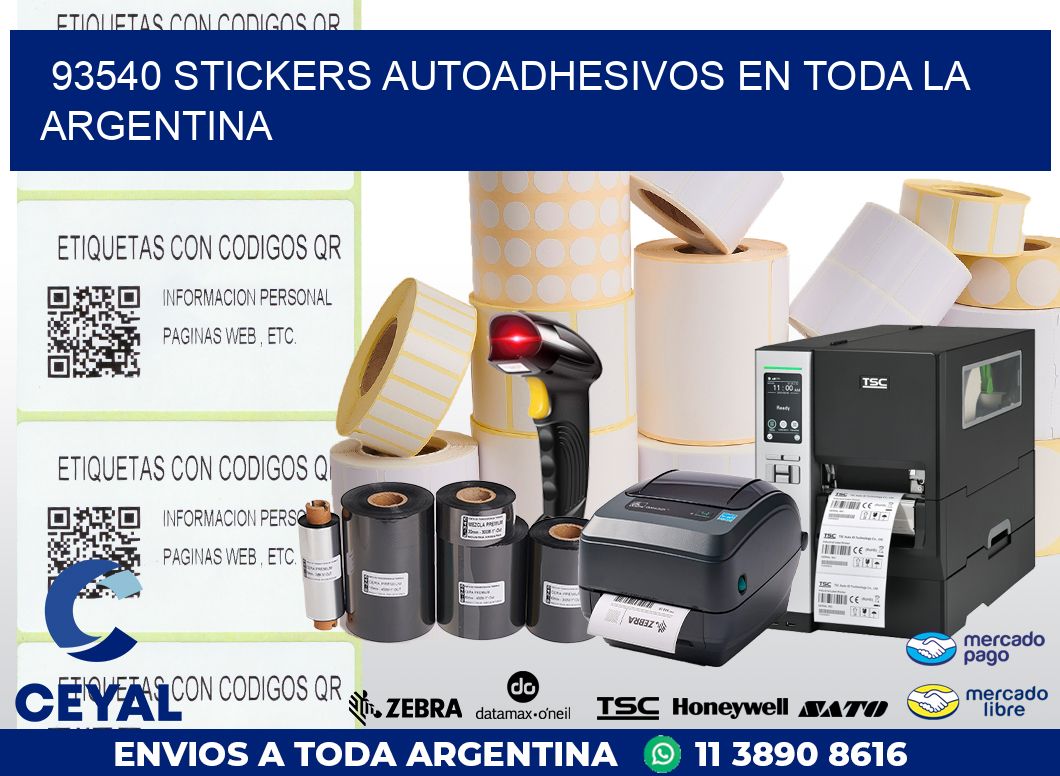 93540 STICKERS AUTOADHESIVOS EN TODA LA ARGENTINA