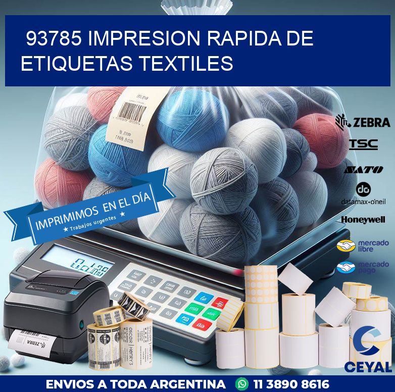 93785 IMPRESION RAPIDA DE ETIQUETAS TEXTILES