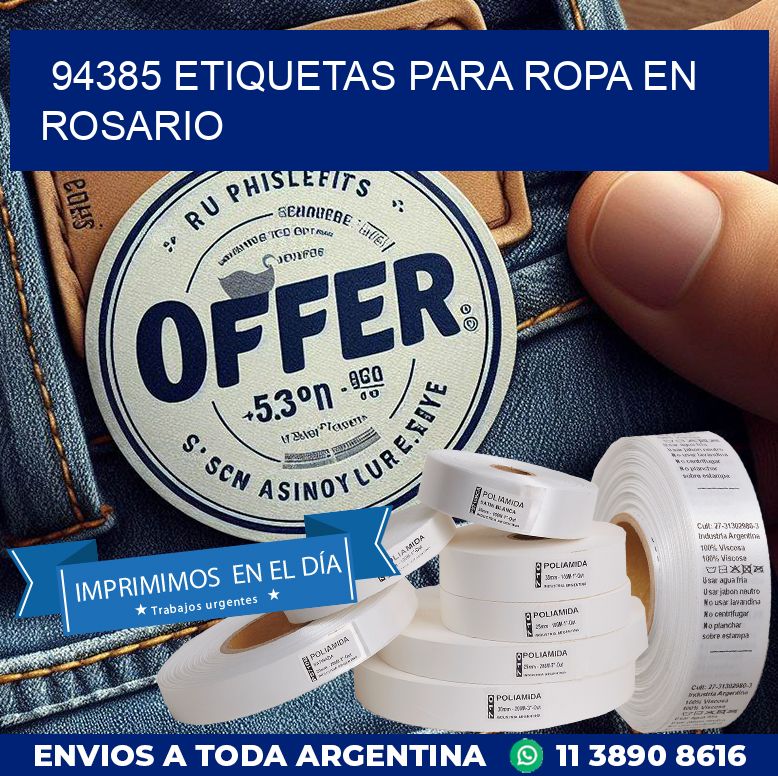 94385 ETIQUETAS PARA ROPA EN ROSARIO