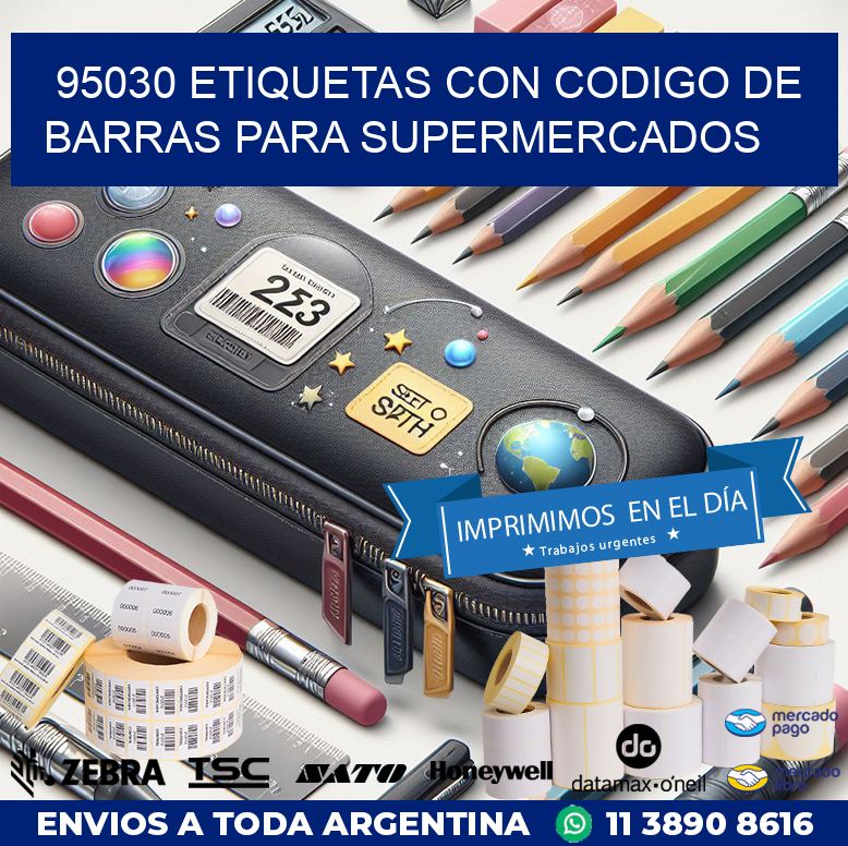 95030 ETIQUETAS CON CODIGO DE BARRAS PARA SUPERMERCADOS