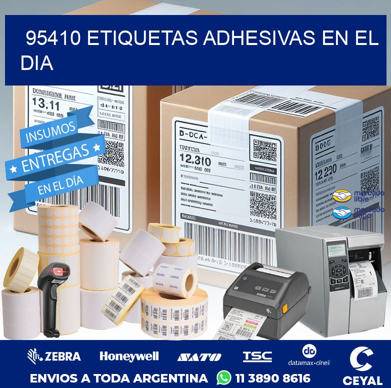 95410 ETIQUETAS ADHESIVAS EN EL DIA