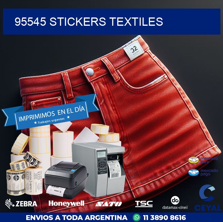 95545 STICKERS TEXTILES