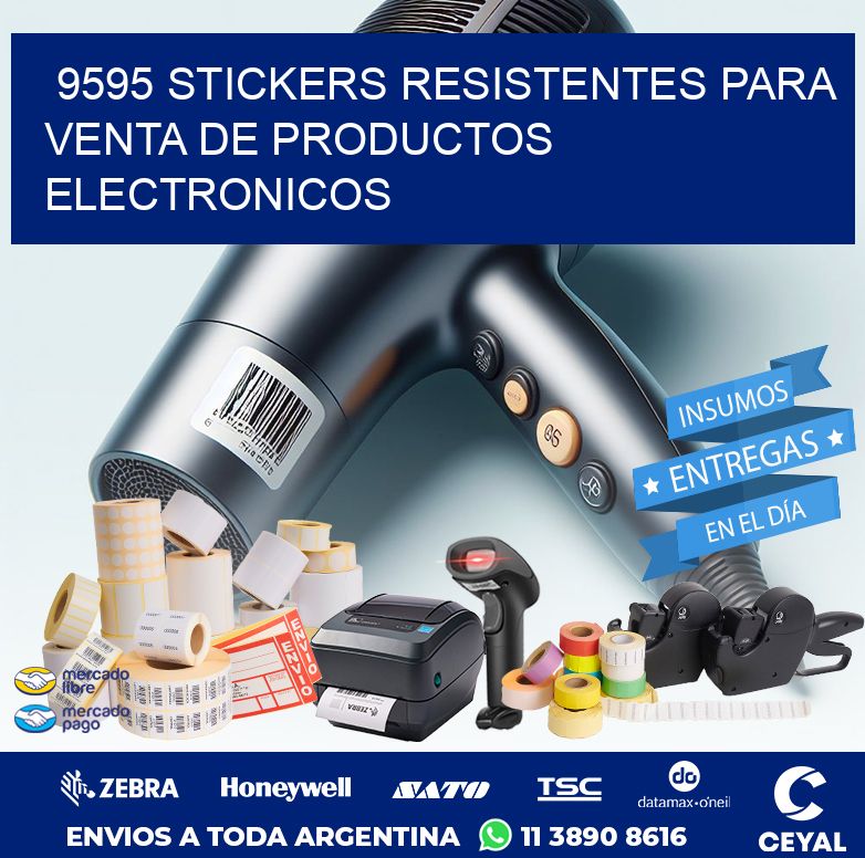 9595 STICKERS RESISTENTES PARA VENTA DE PRODUCTOS ELECTRONICOS