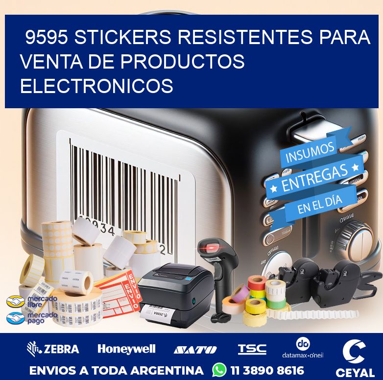 9595 STICKERS RESISTENTES PARA VENTA DE PRODUCTOS ELECTRONICOS