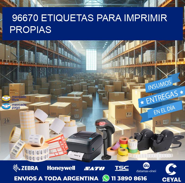 96670 ETIQUETAS PARA IMPRIMIR PROPIAS
