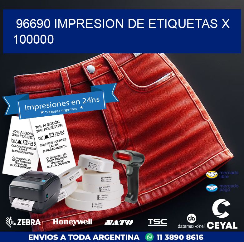 96690 IMPRESION DE ETIQUETAS X 100000