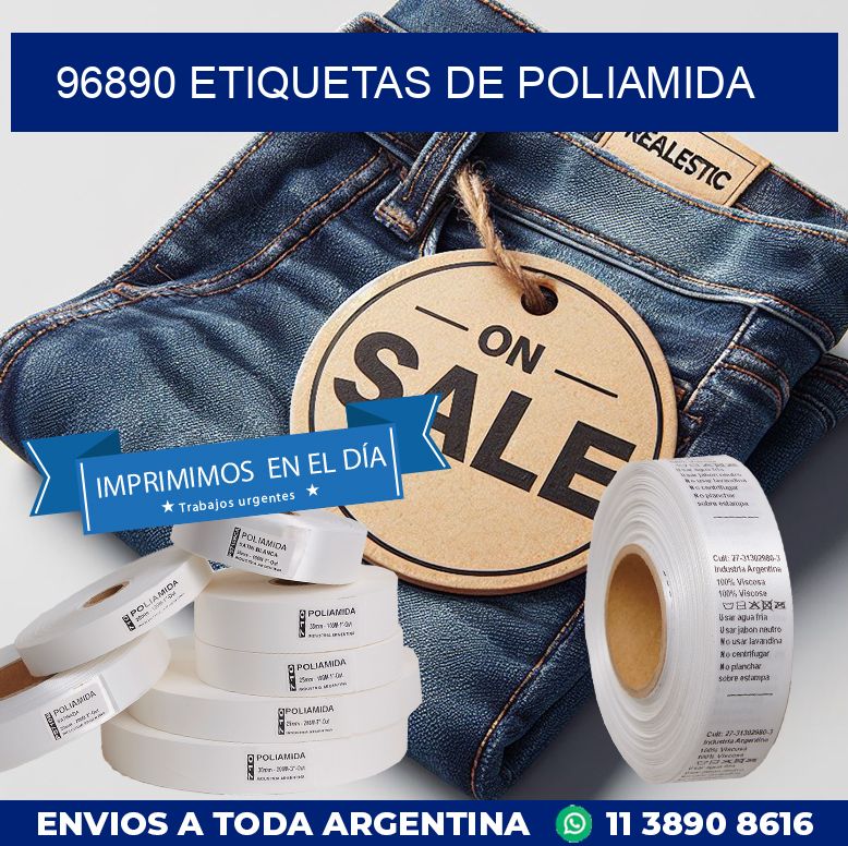 96890 ETIQUETAS DE POLIAMIDA