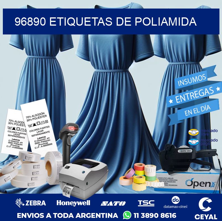 96890 ETIQUETAS DE POLIAMIDA