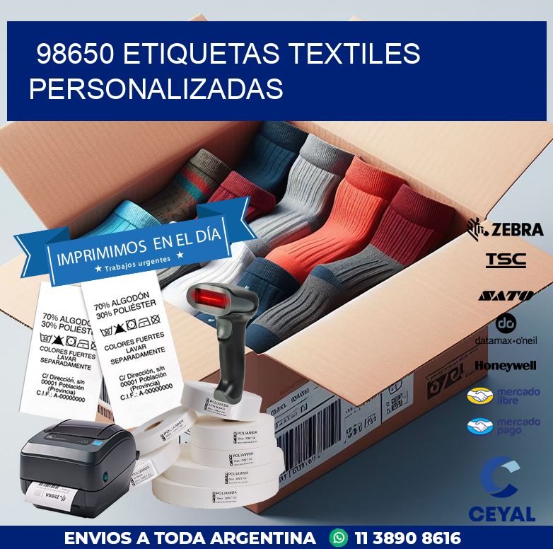 98650 ETIQUETAS TEXTILES PERSONALIZADAS
