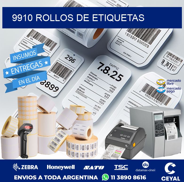 9910 ROLLOS DE ETIQUETAS