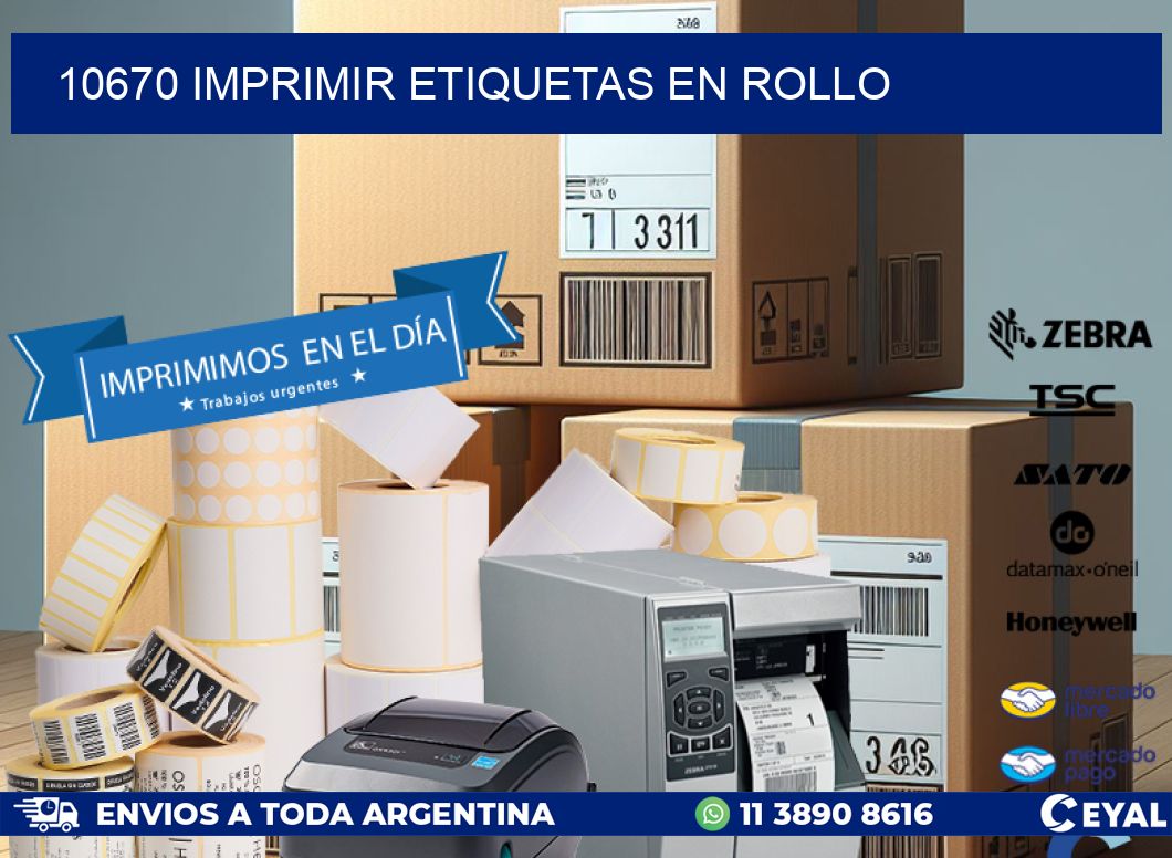 10670 imprimir etiquetas en rollo