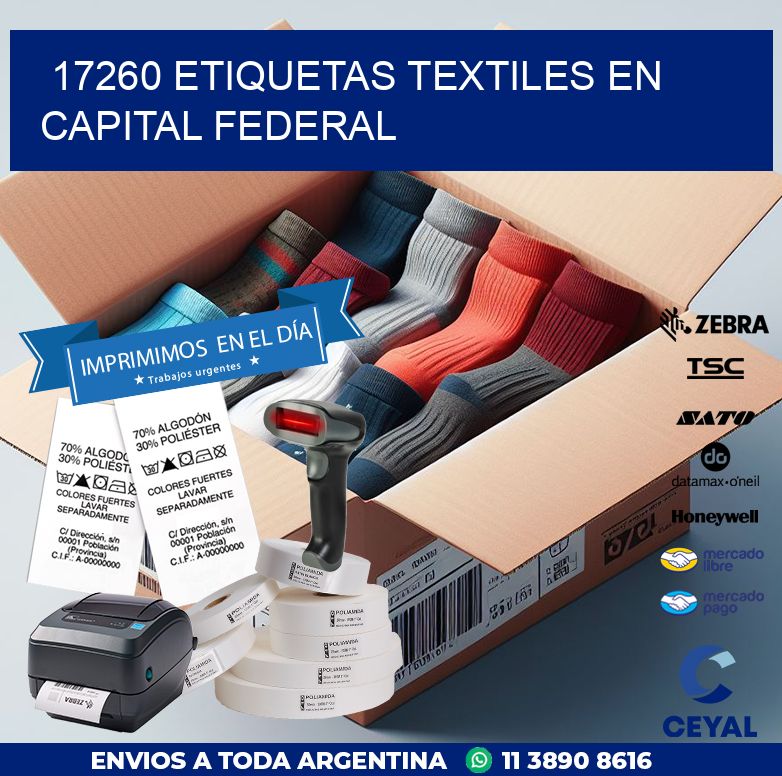 17260 ETIQUETAS TEXTILES EN CAPITAL FEDERAL