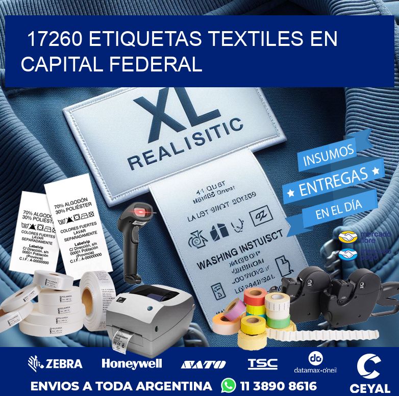 17260 ETIQUETAS TEXTILES EN CAPITAL FEDERAL