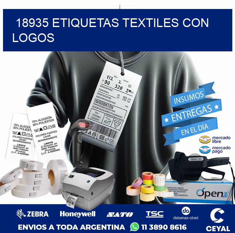 18935 ETIQUETAS TEXTILES CON LOGOS