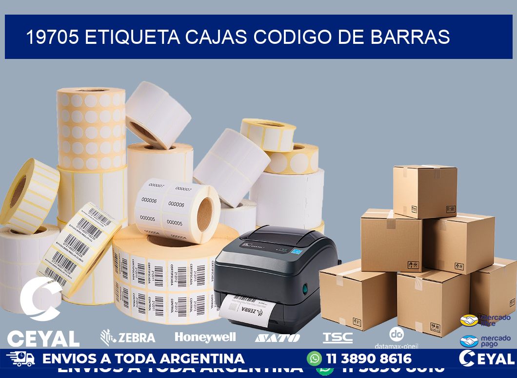 19705 etiqueta cajas codigo de barras