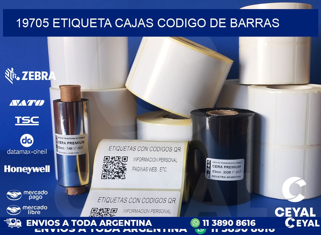 19705 etiqueta cajas codigo de barras