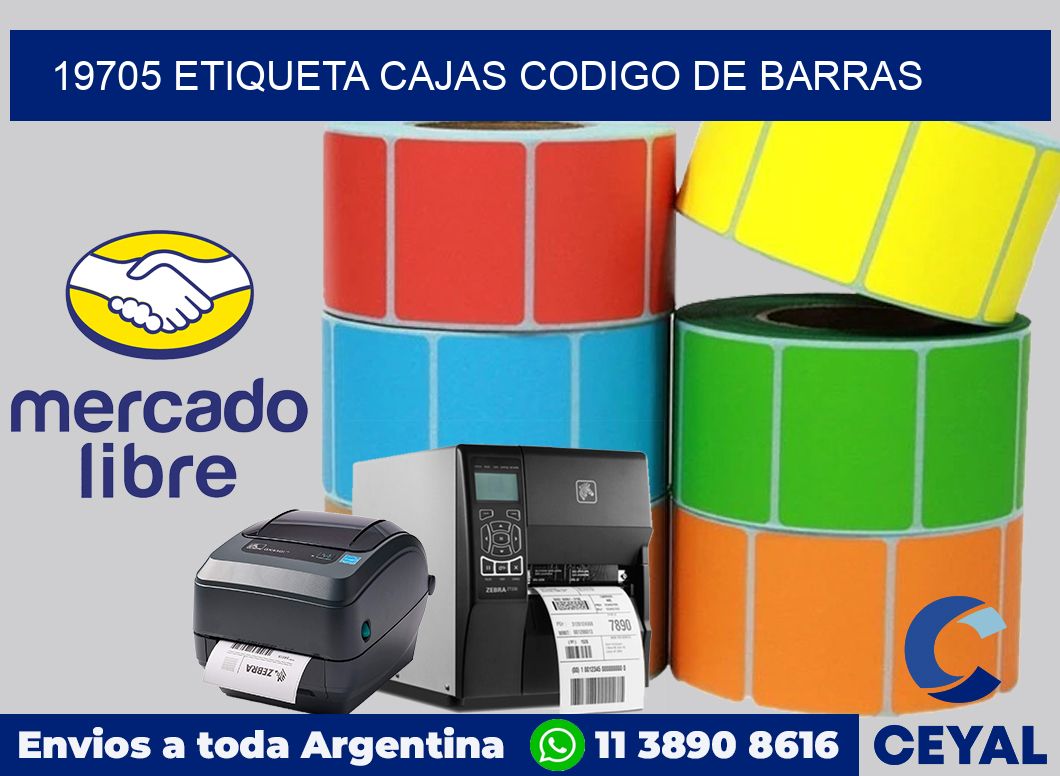 19705 etiqueta cajas codigo de barras