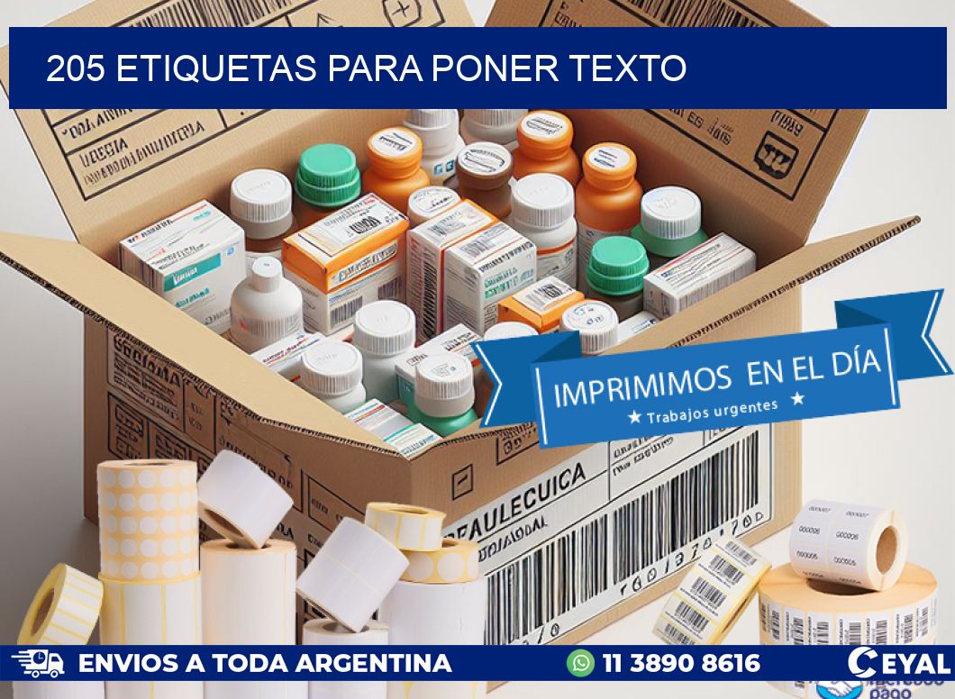 205 ETIQUETAS PARA PONER TEXTO