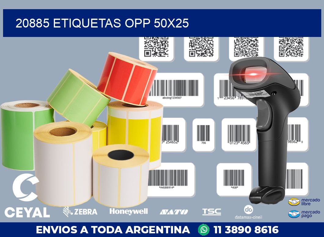 20885 ETIQUETAS OPP 50X25