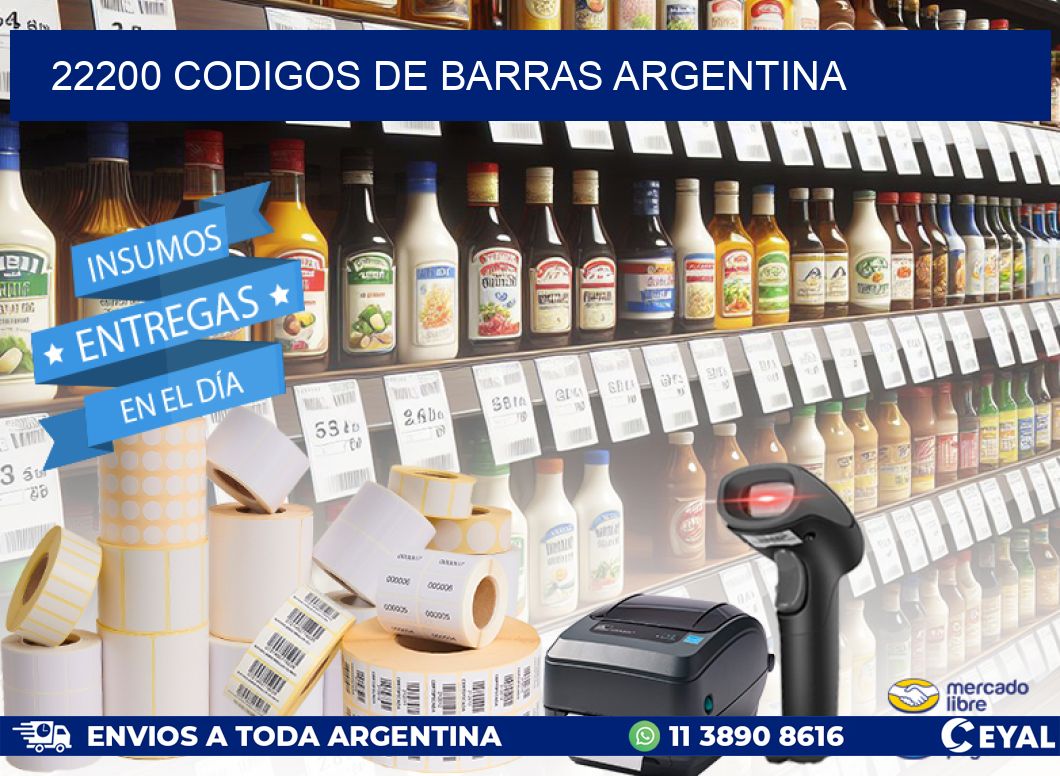 22200 CODIGOS DE BARRAS ARGENTINA