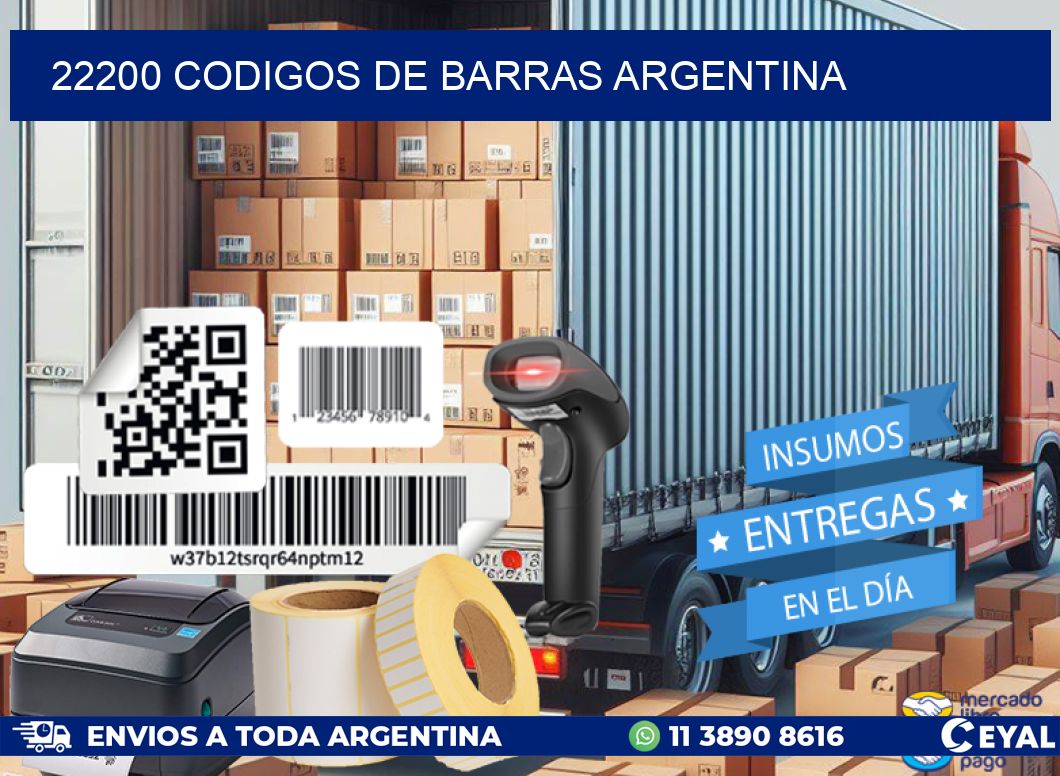 22200 CODIGOS DE BARRAS ARGENTINA