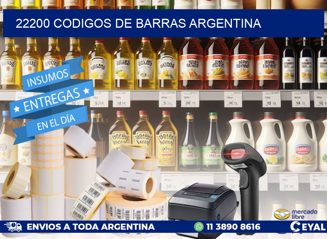 22200 CODIGOS DE BARRAS ARGENTINA