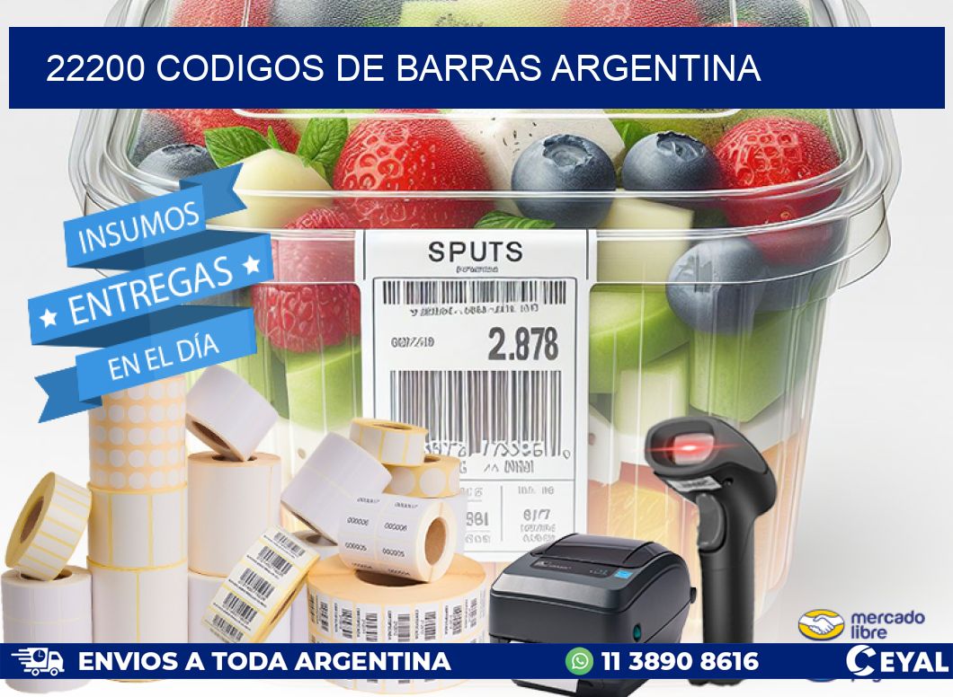 22200 CODIGOS DE BARRAS ARGENTINA