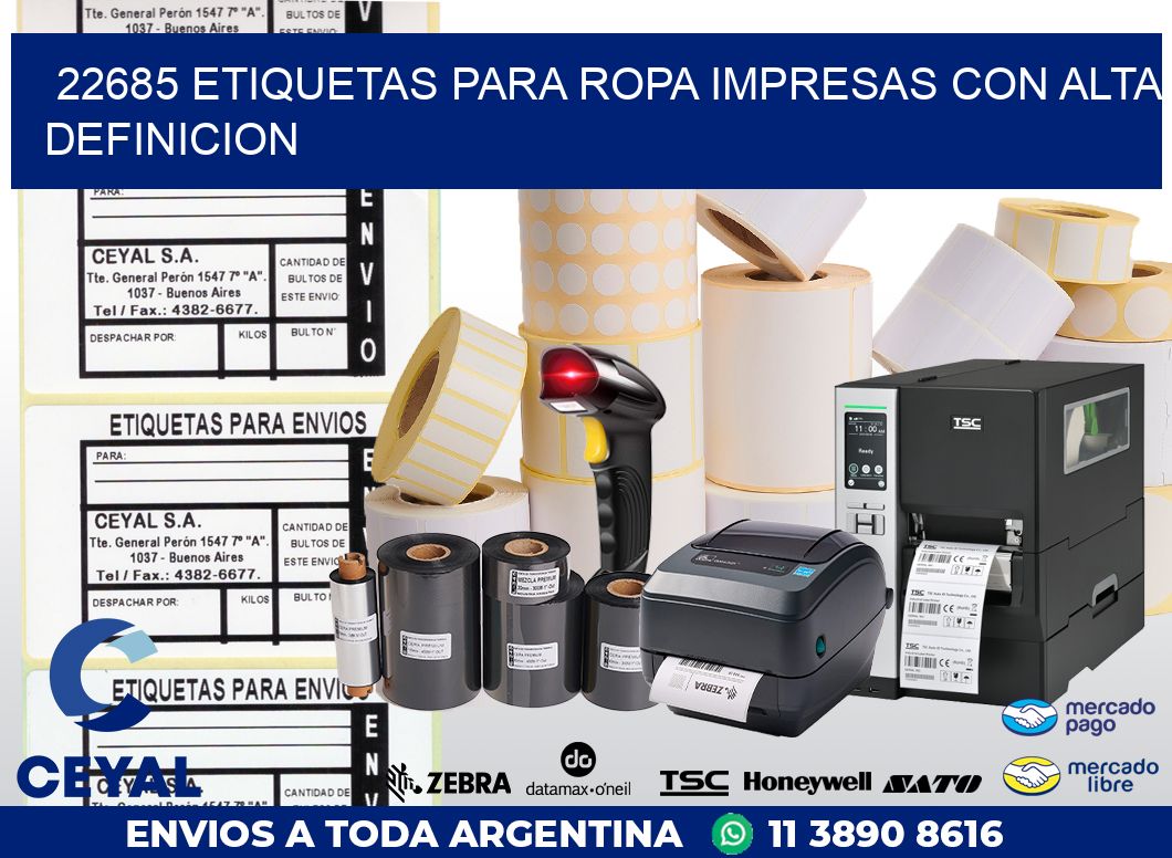 22685 ETIQUETAS PARA ROPA IMPRESAS CON ALTA DEFINICION
