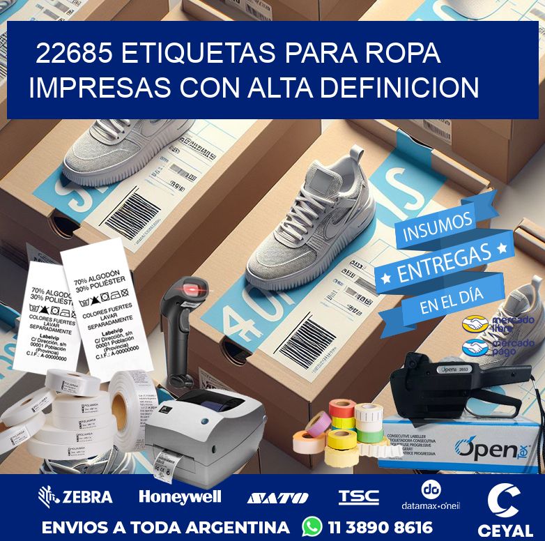 22685 ETIQUETAS PARA ROPA IMPRESAS CON ALTA DEFINICION