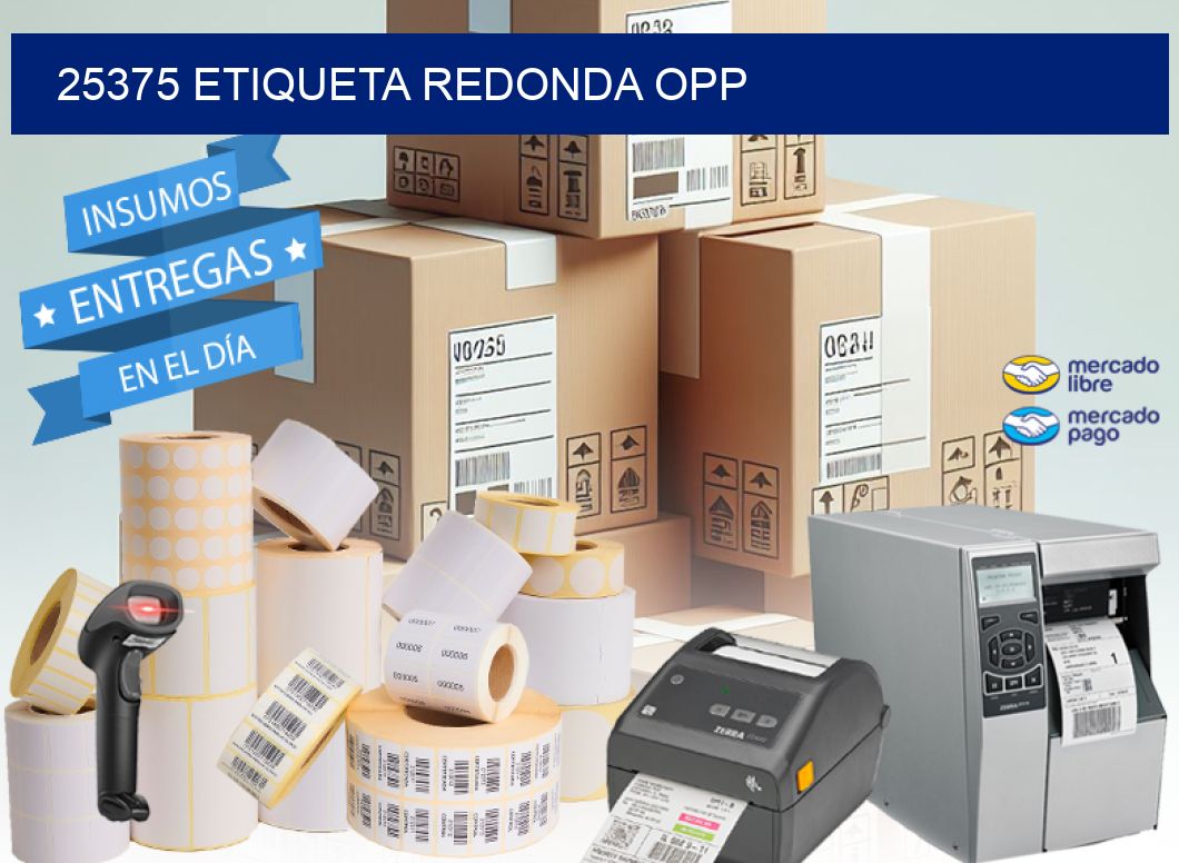 25375 ETIQUETA REDONDA OPP