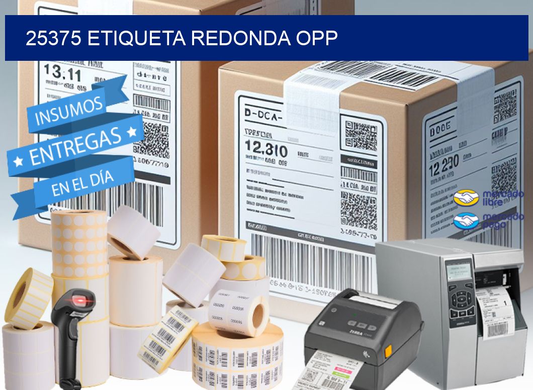 25375 ETIQUETA REDONDA OPP