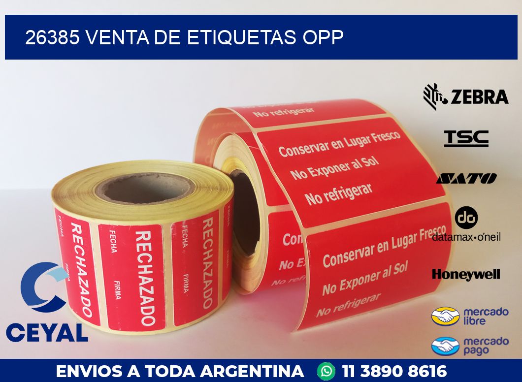 26385 VENTA DE ETIQUETAS OPP