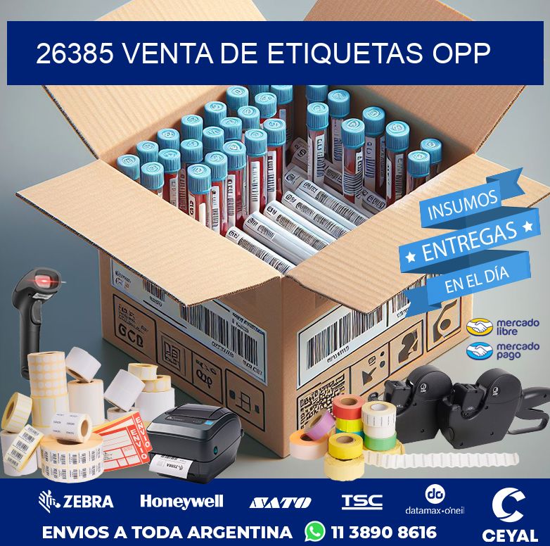 26385 VENTA DE ETIQUETAS OPP