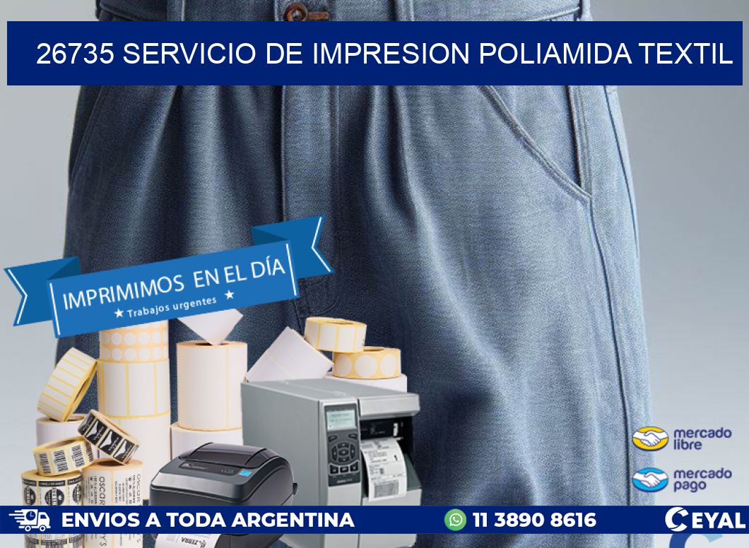 26735 SERVICIO DE IMPRESION POLIAMIDA TEXTIL
