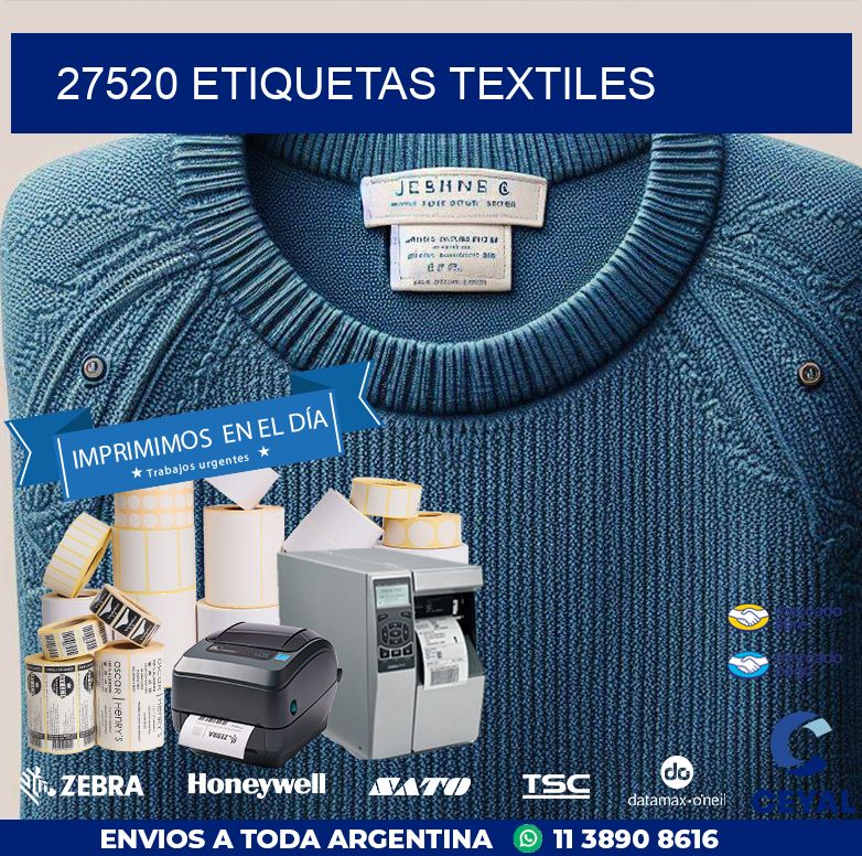 27520 ETIQUETAS TEXTILES