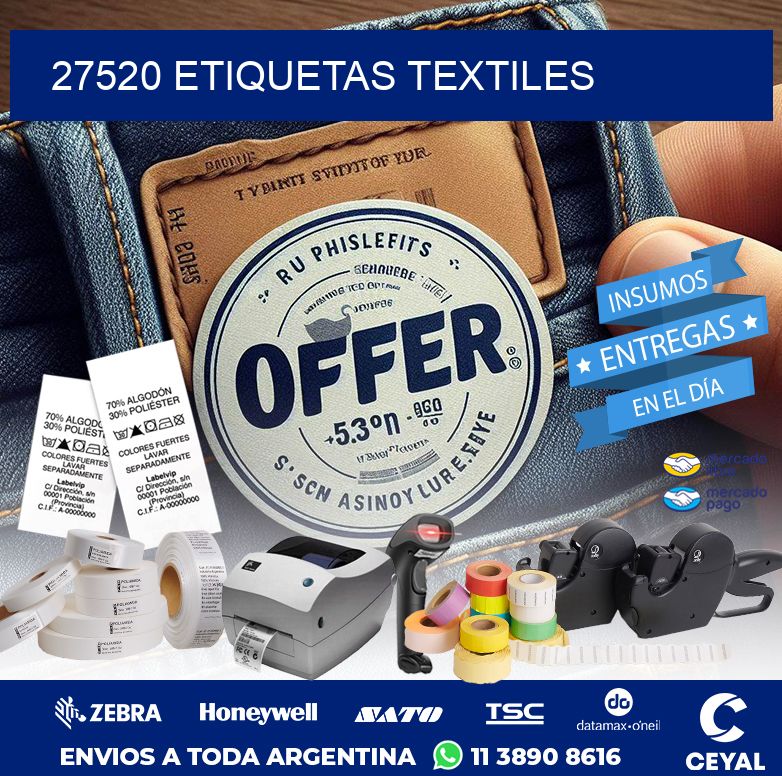 27520 ETIQUETAS TEXTILES