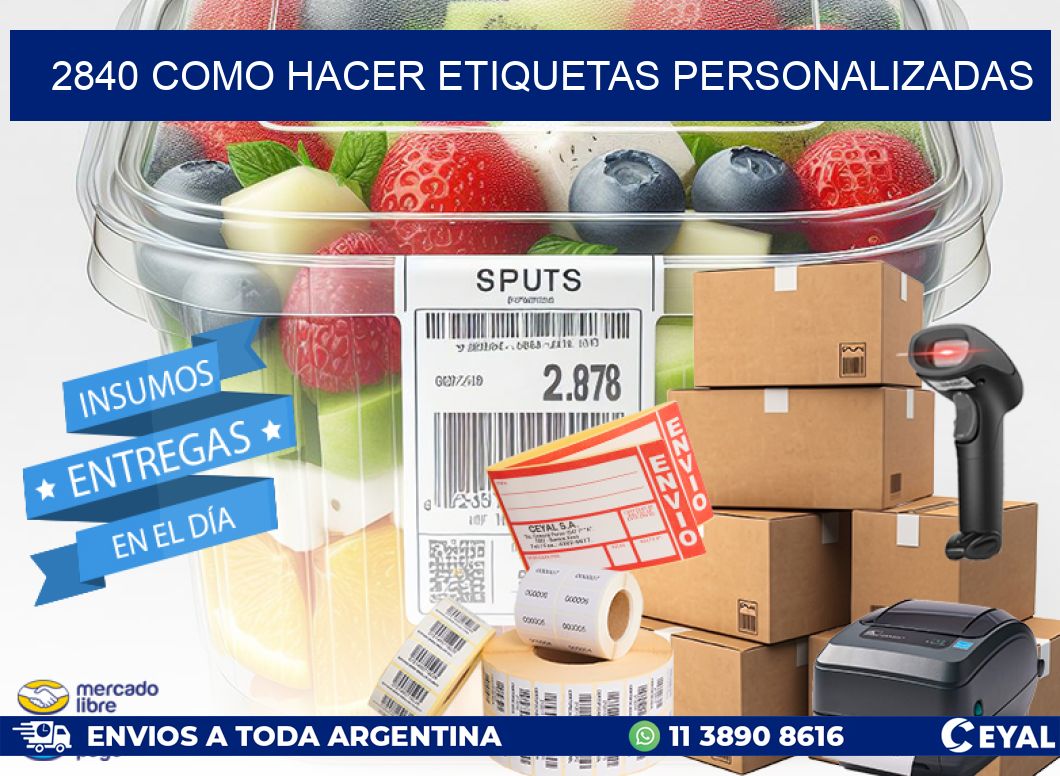 2840 como hacer etiquetas personalizadas